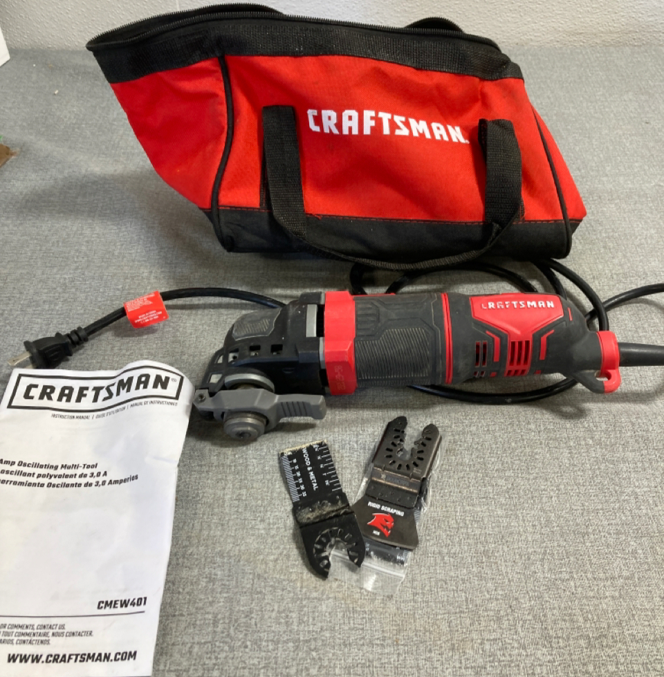 Craftsman CMEW401 3.0amp Oscillating MultiTool Corded