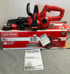 Craftsman CMCCS61001 Electric V20 Chain Saw- No Battery