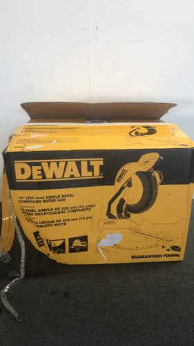 Dewalt 12” Single Bevel Compound Miter Saw