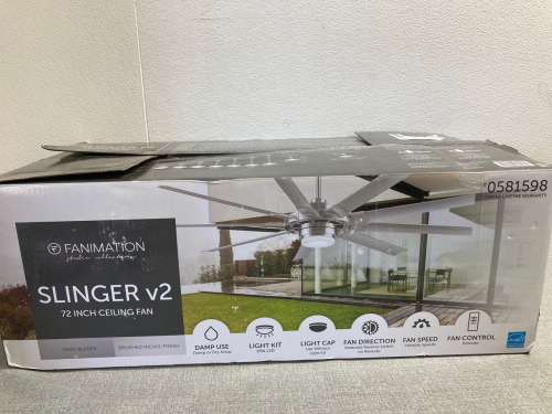 Fanimation Slinger v2 72” Ceiling Fan