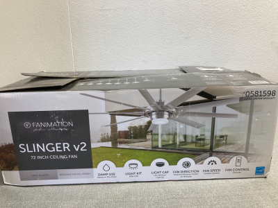 Fanimation Slinger v2 72&rdquo; Ceiling Fan