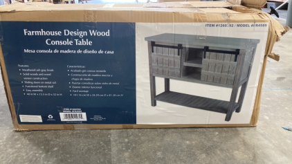 Farm Design Wood Console Table
