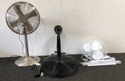 (3) Utilitech Pedestal Fans