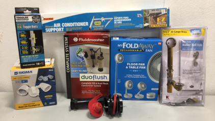 Frost King Universal Air Conditioner Support, Fluidmaster Complete Fill & Dual Flush Conversion System and others