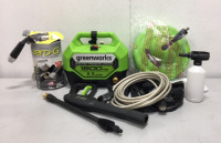 Greenworks Electric Pressure Washer 1800psi 1.1 gpm - Teknor Apex Zero-G Garden Hose