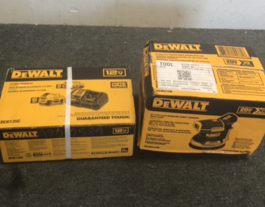 (1) Dewalt 12v Max Starter Kit (1) Dewalt 5” Random Orbital Sander