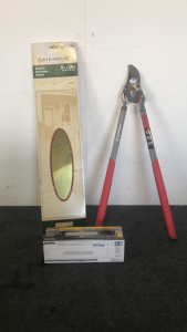 (1) Pair Of Corona Duralink Branch Lopper (1) Brinks Commercial 180 Degree Door Closer (1) Gate House Door Kick Plate