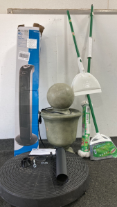 Style Selection Wheeled Umbrella Base-Utilitch 40in Digital Tower Fan- Libman Broom and Mop and More