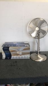 (1) Harbor Breeze 52&rdquo; Ceiling Fan (1) Utilitech 18&rdquo; Pedestal Fan