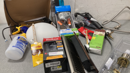 Shower Head, Kitchen and Bathroom Faucets Plus Other Home Improvement Items