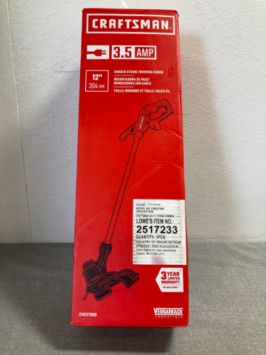 Craftsman 3.5amp 12” Corded String Trimmer CMEST900