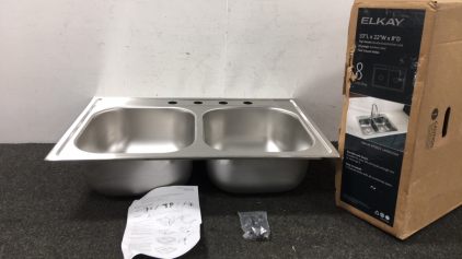 Elkay Top Mount Double Bowl Kitchen Sink