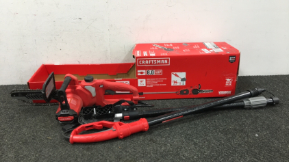 Craftsman 8.0 AMP Corded Chainsaw With Extension Pole