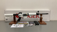 Ruger AR-556 White Cerakote - New Unfired .223/5.56 —1851-13825