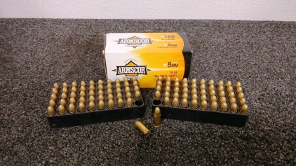 Box of Armscor 9mm Ammo