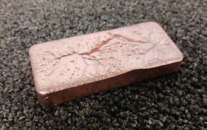 14.7 oz. Copper Ingot