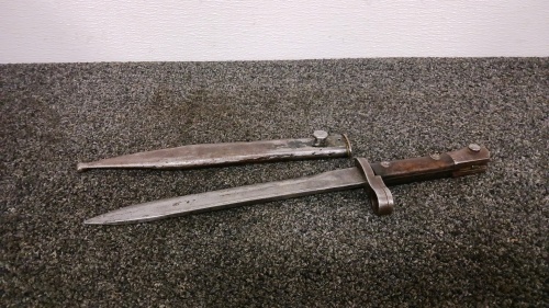 WWII M38 Mauser Bayonet with Scabbard