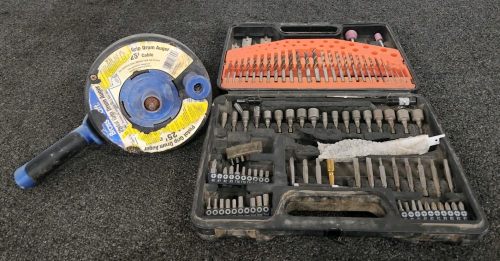 Drill Bit Set & Pistol Grip Drum Auger