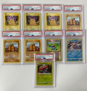 (9) Graded Pok&eacute;mon Cards