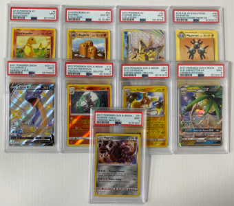 (9) Graded Pok&eacute;mon Cards