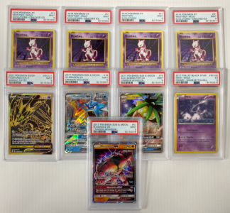 (9) Graded Pok&eacute;mon Cards