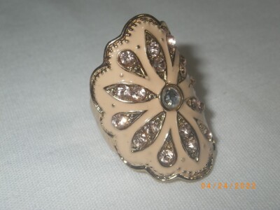 Designer Gold Tone Ring - size 7