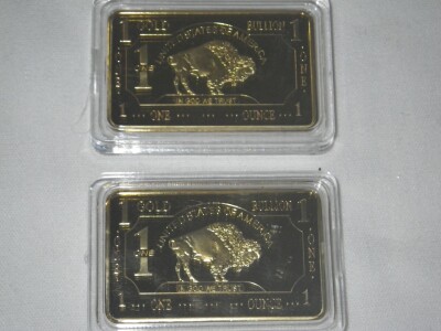 (2) 1 oz Buffalo Bars (Over-Lay)