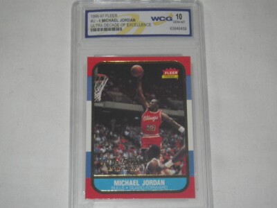 Michael Jordan Graded Fleer Card