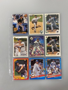(9) Randy Johnson Baseball Cards