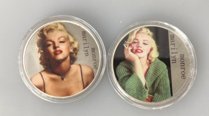 (2) Marilyn Monroe Collectible Coins