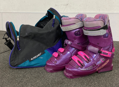 Salomon Ski Boots And Bag