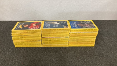 (76) Issues of National Geographic from the 1980s