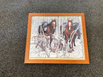 Framed Print by Bev Dolittle &ldquo; Indian Horses&rdquo;