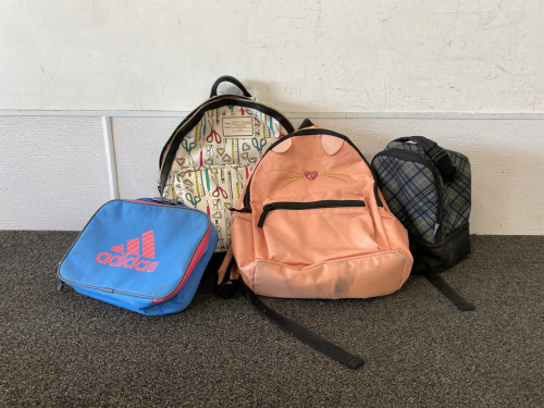 (2) Backpacks and (2) Lunch Bags