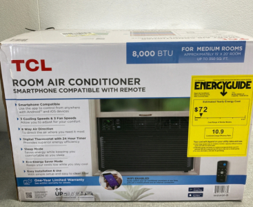 TCL Room Air Conditoner (Smart Phone Compatible w/Remote) New in Box