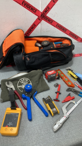 Klein Tools Bag And Various Tools