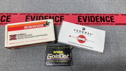 Winchester, Federal Ammunition and Speer GoldDot Rounds