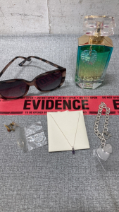 Victoria’s Secret perfume, sunglasses , necklace and other accessories