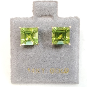 $400 14K Peridot(3.3ct) Earrings