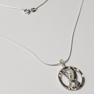 $120 Silver Eagle 18" Necklace