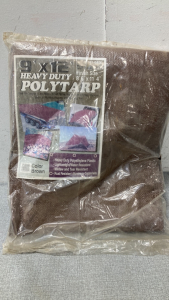 9’ x 12’ heavy duty brown poly tarp