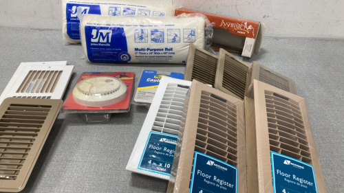 Caulk strip, vent covers, insulation and more