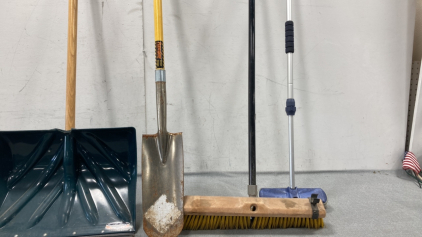 Ames snow shovel-structron long shovel-(2) Brooms
