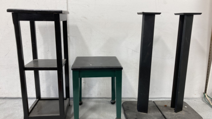 End tables- sanus speaker stands