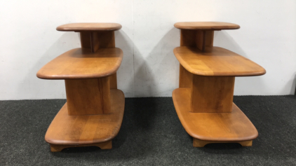 (2) Haywood Wakefield Style End Tables