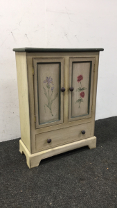 Antique Hand Painted Wooden Cabinet