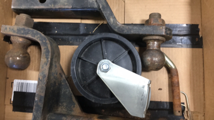 (1) Ball hitch (2) 4 inch 500 lbs.