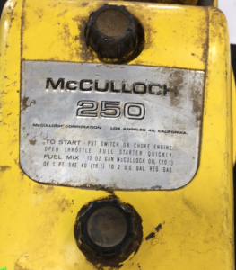 McCulloch 250 Chainsaw - Good Compression