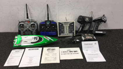 Toy Speed Boat (5) Remote Controllers And More