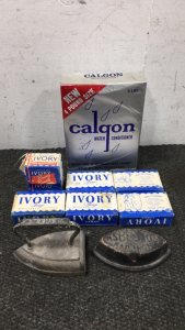 Vintage Soap & Vntage Irons